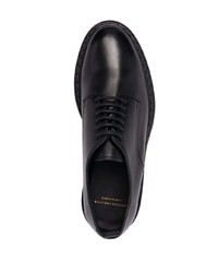 schwarze Leder Derby Schuhe von Officine Creative