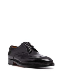 schwarze Leder Derby Schuhe von Bontoni