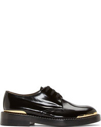 schwarze Leder Derby Schuhe von Marni