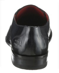 schwarze Leder Derby Schuhe von Melvin&Hamilton