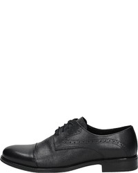 schwarze Leder Derby Schuhe von Mercedes