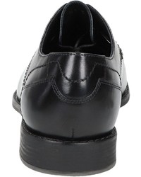 schwarze Leder Derby Schuhe von Mercedes