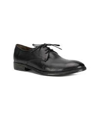 schwarze Leder Derby Schuhe von Silvano Sassetti