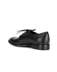 schwarze Leder Derby Schuhe von Silvano Sassetti