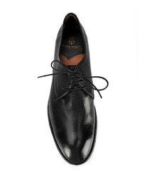 schwarze Leder Derby Schuhe von Silvano Sassetti