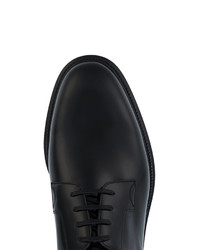 schwarze Leder Derby Schuhe von Dolce & Gabbana