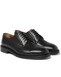 schwarze Leder Derby Schuhe von Mr P.