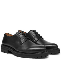 schwarze Leder Derby Schuhe von Mr P.