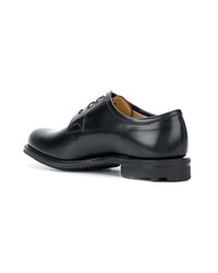 schwarze Leder Derby Schuhe von Church's