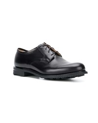 schwarze Leder Derby Schuhe von Church's