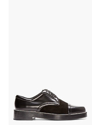 schwarze Leder Derby Schuhe von Nicholas Kirkwood