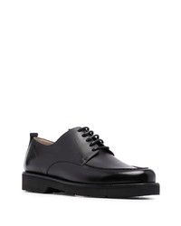 schwarze Leder Derby Schuhe von Bally