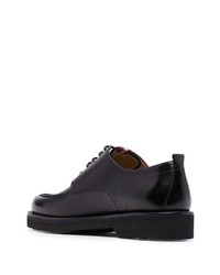 schwarze Leder Derby Schuhe von Bally