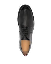 schwarze Leder Derby Schuhe von Bally