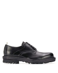 schwarze Leder Derby Schuhe von Officine Creative