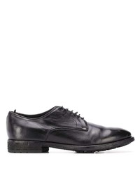 schwarze Leder Derby Schuhe von Officine Creative