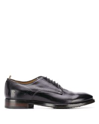 schwarze Leder Derby Schuhe von Officine Creative