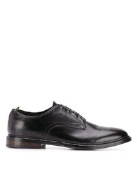 schwarze Leder Derby Schuhe von Officine Creative