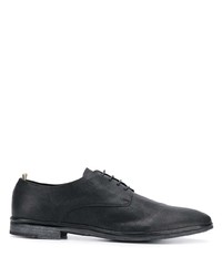 schwarze Leder Derby Schuhe von Officine Creative