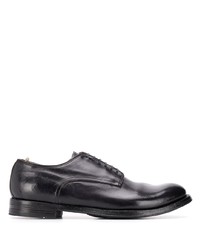 schwarze Leder Derby Schuhe von Officine Creative