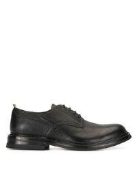 schwarze Leder Derby Schuhe von Officine Creative