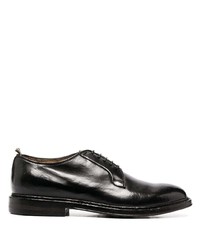 schwarze Leder Derby Schuhe von Officine Creative