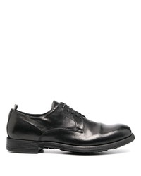 schwarze Leder Derby Schuhe von Officine Creative