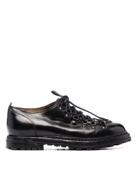 schwarze Leder Derby Schuhe von Officine Creative