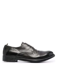 schwarze Leder Derby Schuhe von Officine Creative