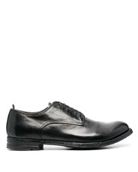 schwarze Leder Derby Schuhe von Officine Creative