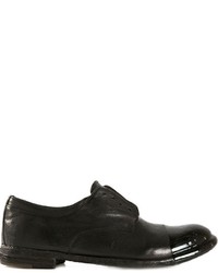 schwarze Leder Derby Schuhe von Officine Creative