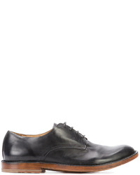 schwarze Leder Derby Schuhe von Officine Creative