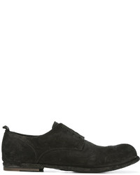 schwarze Leder Derby Schuhe von Officine Creative