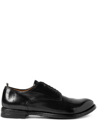 schwarze Leder Derby Schuhe von Officine Creative