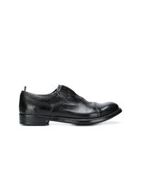 schwarze Leder Derby Schuhe von Officine Creative