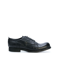 schwarze Leder Derby Schuhe von Officine Creative