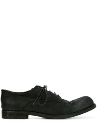 schwarze Leder Derby Schuhe von Officine Creative