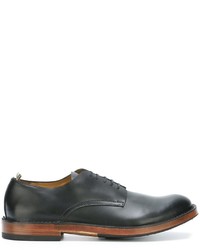 schwarze Leder Derby Schuhe von Officine Creative