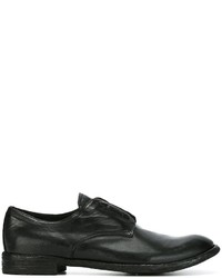 schwarze Leder Derby Schuhe von Officine Creative