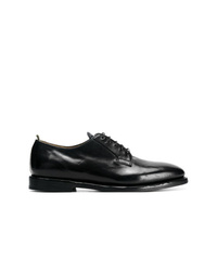 schwarze Leder Derby Schuhe von Officine Creative