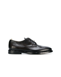 schwarze Leder Derby Schuhe von Officine Creative