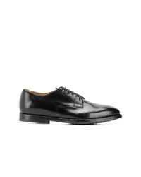 schwarze Leder Derby Schuhe von Officine Creative