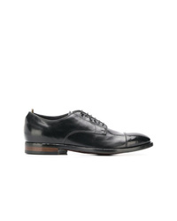 schwarze Leder Derby Schuhe von Officine Creative