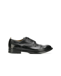 schwarze Leder Derby Schuhe von Officine Creative