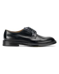 schwarze Leder Derby Schuhe von Doucal's