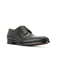 schwarze Leder Derby Schuhe von Magnanni