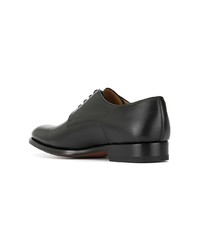 schwarze Leder Derby Schuhe von Magnanni