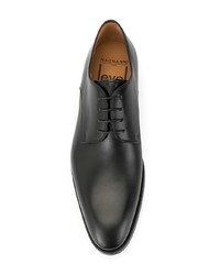 schwarze Leder Derby Schuhe von Magnanni