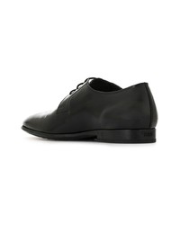 schwarze Leder Derby Schuhe von Tod's