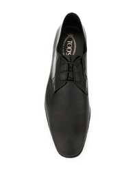 schwarze Leder Derby Schuhe von Tod's